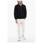 John Richmond Brushed Cotton Zipped Hoodie With Strass Tribal 4