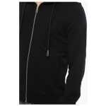 John Richmond Brushed Cotton Zipped Hoodie With Strass Tribal 7