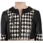 John Richmond Chic Biker Inspired Cropped Leather Jacket 3