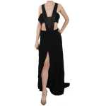 John Richmond Elegant Flare Maxi Evening Dress With Crystal Accents 5