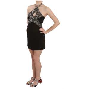 John Richmond Elegant Sleeveless Mini Shift Dress