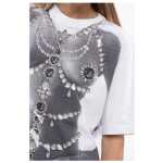 John Richmond Oversized Berdi T Shirt With Trompe L Oeil Print 3