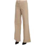 Just Cavalli Beige Mid Waist Flared Luxury Trousers 2