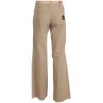 Just Cavalli Beige Mid Waist Flared Luxury Trousers 3