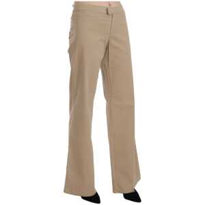 Just Cavalli Beige Mid Waist Flared Luxury Trousers