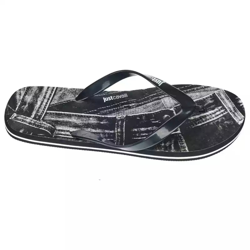 Just Cavalli Black EVA Men&#8217;s Sandal, theFeinheit