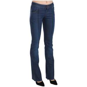 Just Cavalli Chic Blue Washed Boot Cut Denim Pants