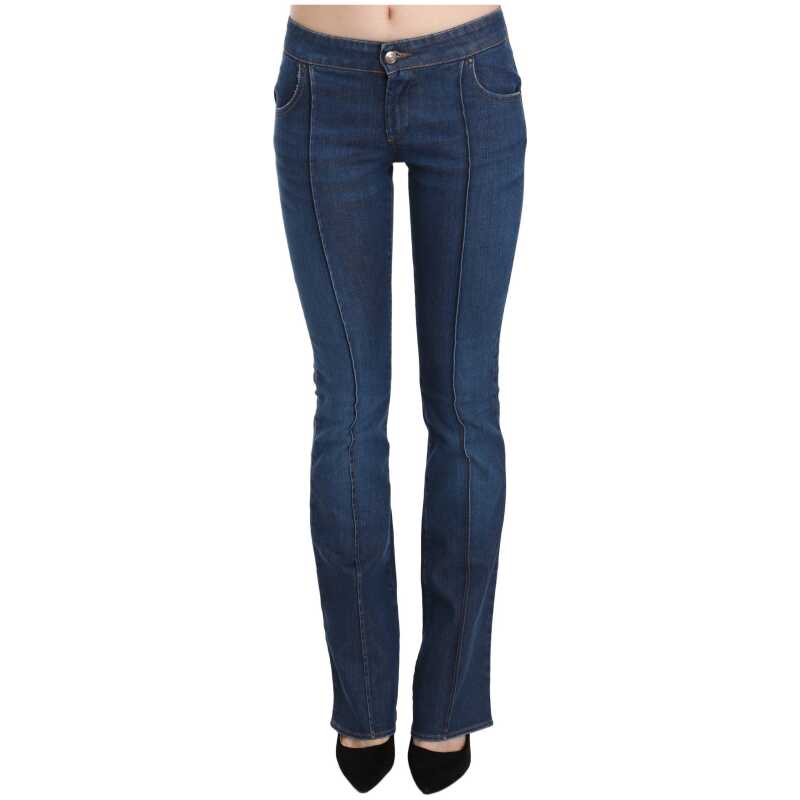 Just Cavalli Blue Low Waist Boot Cut Denim Pants Jeans, theFeinheit