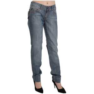 Just Cavalli Chic Blue Washed Slim Fit Denim Jeans