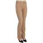 Just Cavalli Chic Brown Mid Waist Skinny Trousers