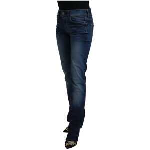 Just Cavalli Chic Low Waist Denim Pants In Blue