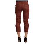 Just Cavalli Elegant Cropped Mid Waist Cotton Pants 2