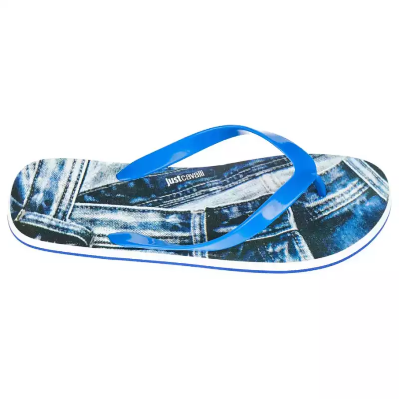Just Cavalli Light Blue EVA Men Sandal, theFeinheit