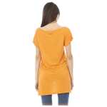 Just Cavalli Orange Cotton Women Top 2