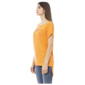Just Cavalli Orange Cotton Women Top