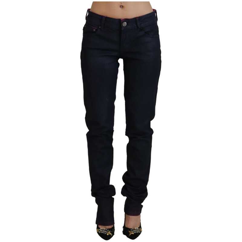 Just Cavalli Black Low Waist Slim Fit Women Casual Denim Jeans, theFeinheit