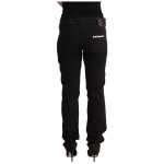 Just Cavalli Sleek Mid Waist Slim Fit Black Jeans