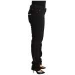 Just Cavalli Sleek Mid Waist Slim Fit Black Jeans 2