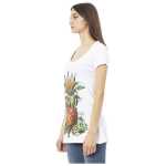 Just Cavalli White Cotton Women T Shirt