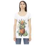 Just Cavalli White Cotton Women T Shirt 3