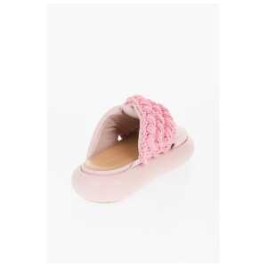 Jwanderson Criss Cross Leather Slides With Platform Soles 2