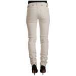Karl Lagerfeld Chic White Mid Waist Slim Fit Jeans 2