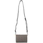 Karl Lagerfeld Elegant Grey Leather Crossbody Bag