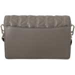Karl Lagerfeld Elegant Grey Leather Crossbody Bag 3