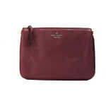 Kate Spade Jackson Cherrywood Leather Triple Gusset Crossbody Handbag Purse 2