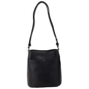Kate Spade Leila Small Black Pebbled Leather Bucket Shoulder Crossbody Bag