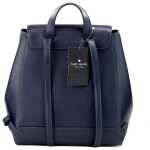 Kate Spade Madison Navy Saffiano Leather Medium Flap Shoulder Backpack Bag