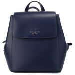 Kate Spade Madison Navy Saffiano Leather Medium Flap Shoulder Backpack Bag 2