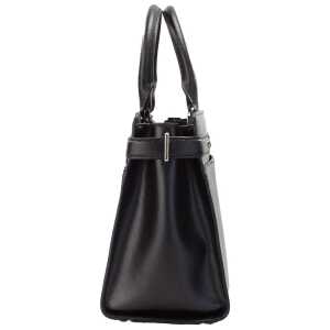 Kate Spade Staci Medium Black Saffiano Leather Crossbody Satchel Bag Handbag