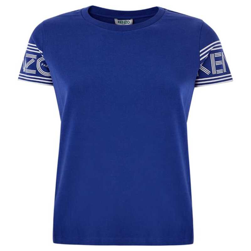 Kenzo Chic Blue Cotton Tee for Stylish Comfort, theFeinheit