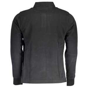 La Martina Black Cotton Men Polo Shirt 2