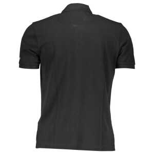 La Martina Black Cotton Polo Shirt 2