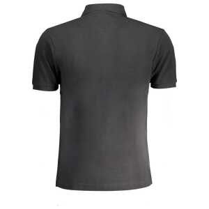 La Martina Black Cotton Polo Shirt 4