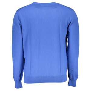 La Martina Blue Cotton Men Sweater 3