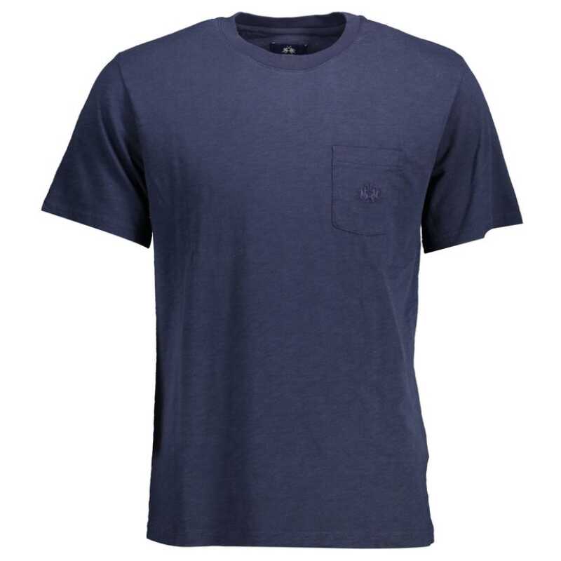 La Martina Blue Cotton Men T-Shirt, theFeinheit