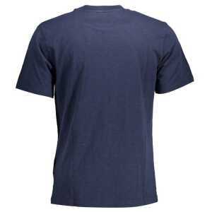 La Martina Blue Cotton Men T Shirt