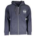 La Martina Blue Cotton Sweater