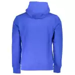 La Martina Chic Blue Embroidered Hooded Sweatshirt