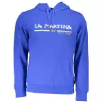 La Martina Chic Blue Embroidered Hooded Sweatshirt 2