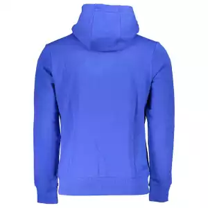 La Martina Chic Blue Embroidered Hooded Sweatshirt