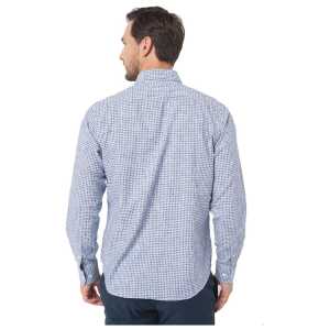 La Martina Elegant Checkered Cotton Shirt With Embroidered Logo