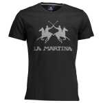 La Martina Elegant Crew Neck Tee With Iconic Print 2