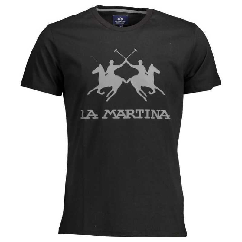 La Martina Elegant Crew Neck Tee with Iconic Print, theFeinheit