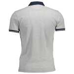 La Martina Gray Cotton Men Polo Shirt