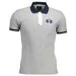 La Martina Gray Cotton Men Polo Shirt 3