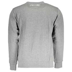 La Martina Gray Cotton Men Sweater